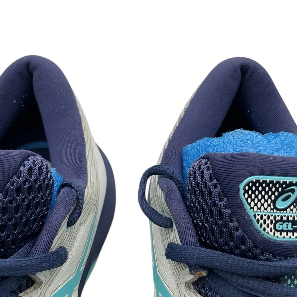 ASICS gel -nimbus 21 Gray and Blue Athletic Shoes with Cushioned Midsole size 10